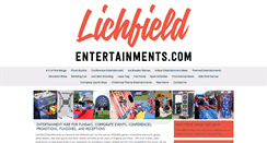 Desktop Screenshot of lichfieldentertainments.com