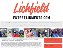 Tablet Screenshot of lichfieldentertainments.com
